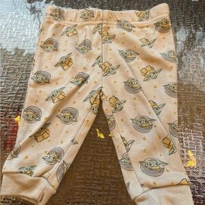 Star Wars Baby Yoda Cream and Green Leggings